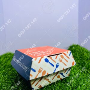 HỘP BÁNH HAMBURGER